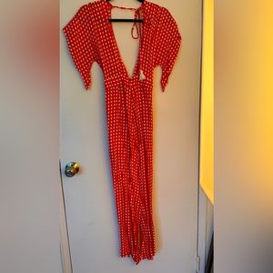 Faithfull the Brand gingham jumpsuit